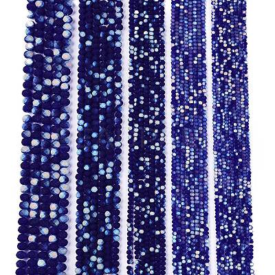 Transparent Glass Beads Strands EGLA-A044-T3mm-MB06-1