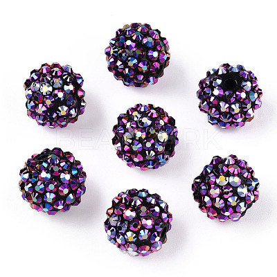 AB-Color Resin Rhinestone Beads RESI-S315-14x16-03-1