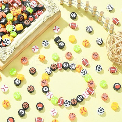 200Pcs Handmade Polymer Clay Beads CLAY-CJ0001-79-1