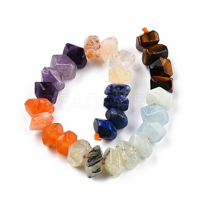 Natural Mixed Gemstone Beads Strands G-N327-05-1