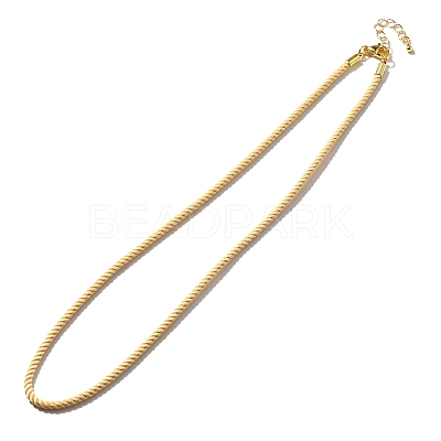 Nylon Milan Cord Necklace Making MAK-M028-01G-04-1