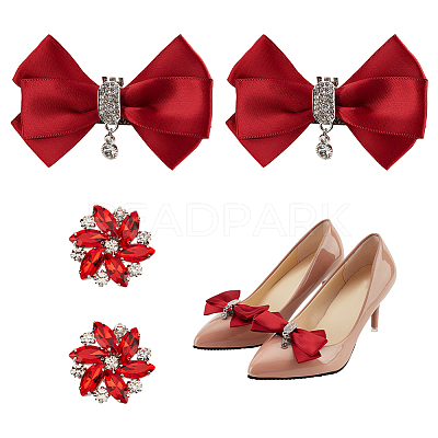 Wedding Shoe Decoration Sets AJEW-NB0005-13B-1