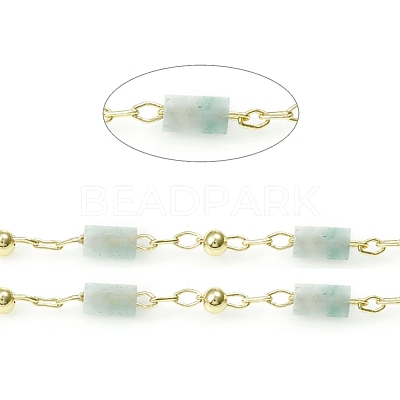 Handmade Natural Amazonite Beaded Chains CHC-E021-01C-1