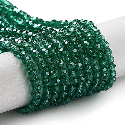 Electroplate Transparent Glass Beads Strands EGLA-A035-T3mm-A18-1