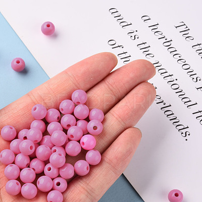 Opaque Acrylic Beads MACR-S370-C8mm-A02-1