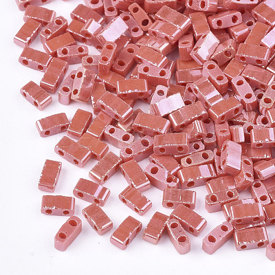 2-Hole Opaque Glass Seed Beads SEED-S023-06J-1