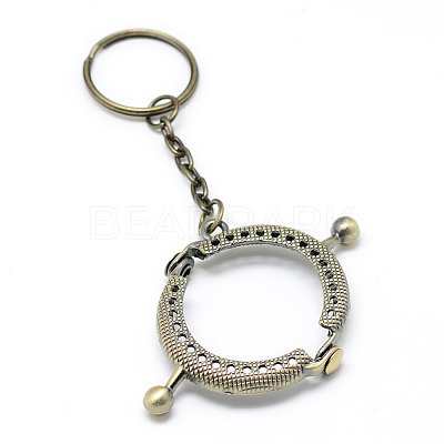 Iron Purse Frame Handle for Bag Sewing Craft Tailor Sewer FIND-T008-186AB-1