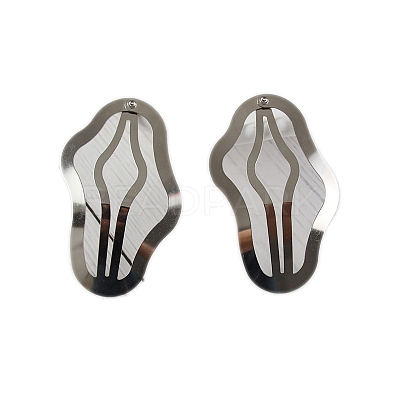Metal Snap Hair Clips PW-WGF2AEE-01-1