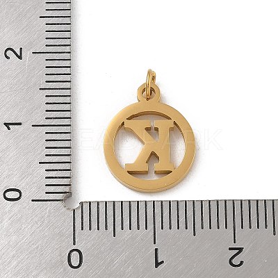 304 Stainless Steel Charms
with Jump Ring STAS-R001-02G-K-1