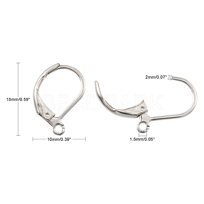 Tarnish Resistant France Earring Hoop STAS-H010-1