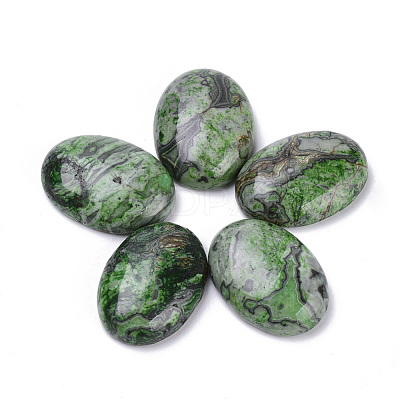 Natural Ripple Jasper Cabochons G-T062-21-1