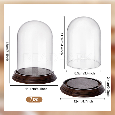 Glass Dome Cover ODIS-WH0079-021B-1