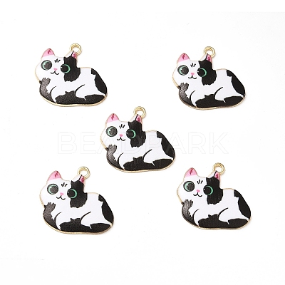 Alloy Enamel Pendants ENAM-M046-11G-E-1