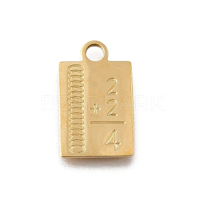304 Stainless Steel Pendants STAS-F318-09A-G-1