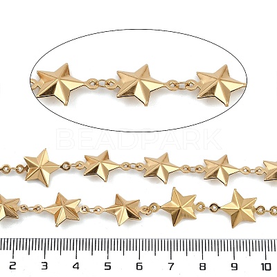 Ion Plating(IP) 304 Stainless Steel Star Link Chains CHS-Z002-05G-1