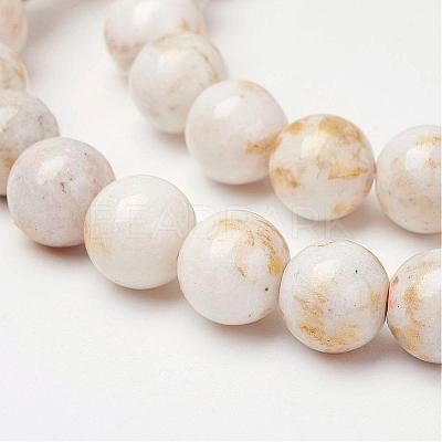 Natural Mashan Jade Beads Strands G-P232-01-F-12mm-1