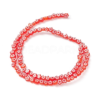 Handmade Millefiori Glass Bead Strands LS-LAMP-J035-4mm-67-1