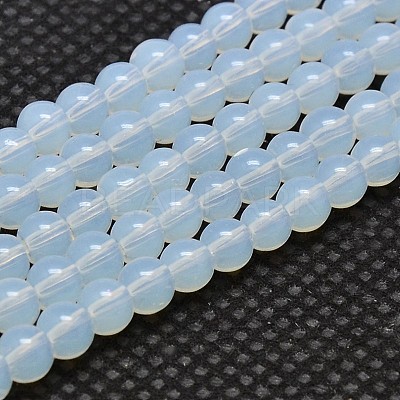 Round Opalite Beads Strands X-GLAA-F033-6mm-01-1
