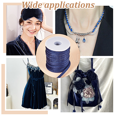 Velvet Cord with Spools DIY-OC0009-07-1