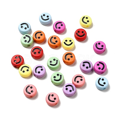 Opaque Acrylic Beads MACR-E012-01-M03-1
