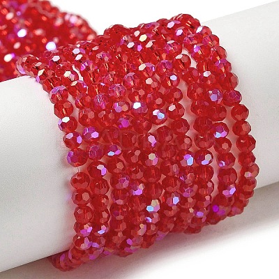 Electroplate Transparent Glass Beads Strands LS-EGLA-A035-T3mm-L07-1