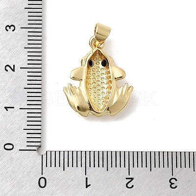 Brass Micro Pave Cubic Zirconia Pendants KK-H529-55A-G-1