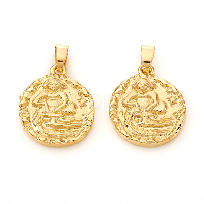 Brass Pendants X-KK-I672-33F-1