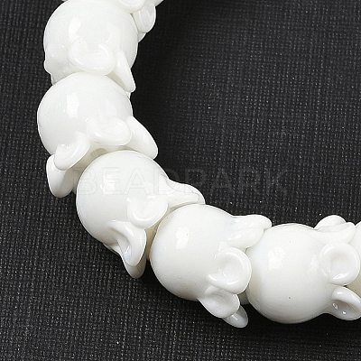 1 Strand Gold Sand Lampwork Beads Strands LAMP-SC0001-54-1