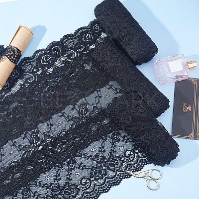 Elastic Lace Trim OCOR-WH0057-10B-1