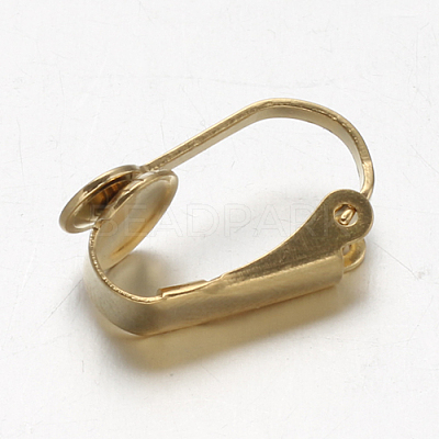 Ion Plating(IP) 304 Stainless Steel Clip-on Earring Findings STAS-G130-20G-1