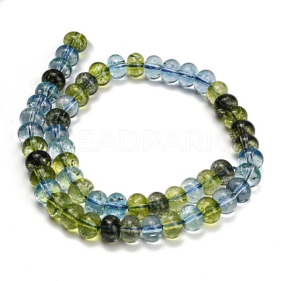 Dyed Imitation Gemstone Glass Beads Strands GL-Z001-03B-10-1