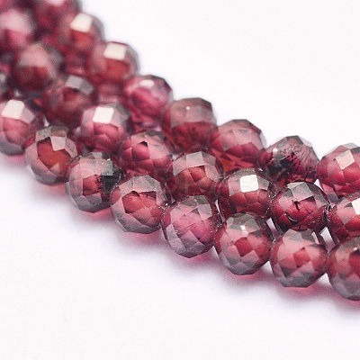 Natural Garnet Beads Strands LS-G-O166-13C-3mm-1