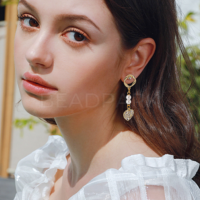 40Pcs 10 Style Alloy Stud Earring Findings FIND-PH0008-36-1