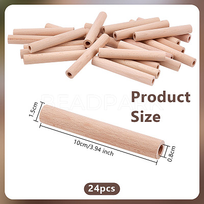 Unfinished Beech Wood Rods WOOD-OC0004-04A-1