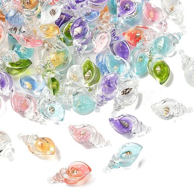 Luminous Transparent Resin Pendants X-RESI-Z038-02-1
