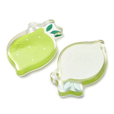Opaque Printed Acrylic Pendants OACR-I020-06C-1