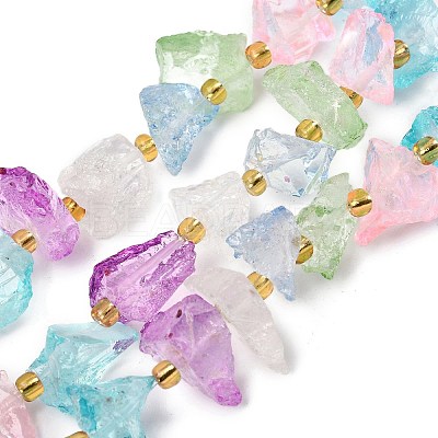Raw Rough Natural Quartz Crystal Beads Strands X-G-Z131-J01-06-1
