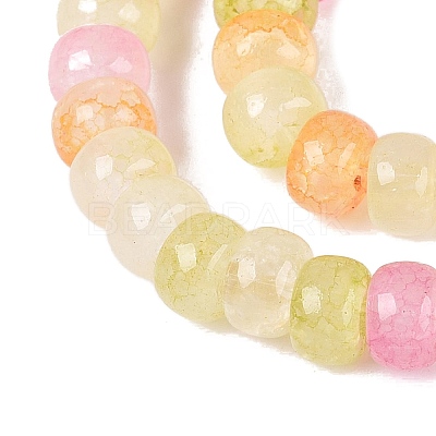 Ombre Effect Dyed Glass Beads Strands GLAA-Q106-05A-A03-1