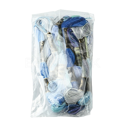 12 Skeins 12 Colors 6-Ply Polyester Embroidery Floss OCOR-FS0001-01A-01-1
