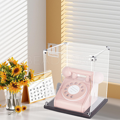 Transparent Acrylic Minifigures Display Case ODIS-WH0043-92B-1