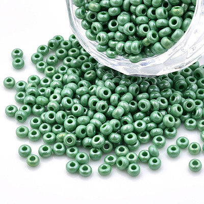 8/0 Czech Opaque Glass Seed Beads SEED-N004-003A-02-1