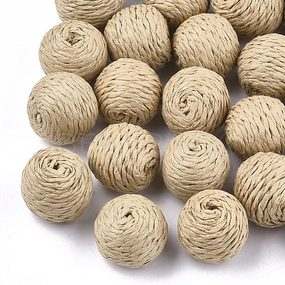 Handmade Woven Beads WOVE-T006-148B-1