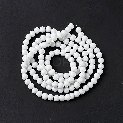 Painted Glass Bead Strands DGLA-S071-6mm-01-1