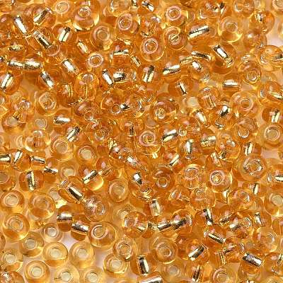 6/0 Transparent Glass Round Seed Beads X-SEED-J010-F6-22B-1
