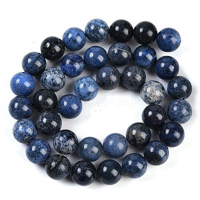 Natural Dumortierite Beads Strands G-G167-A06-10MM-1
