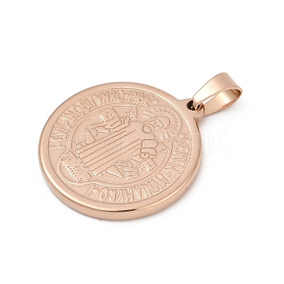 Ion Plating(IP) 304 Stainless Steel Pendants STAS-A053-24B-RG-1
