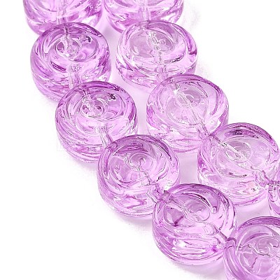 Baking Paint Transparent Glass Beads Strands GL-CBA2ED2-04H-1