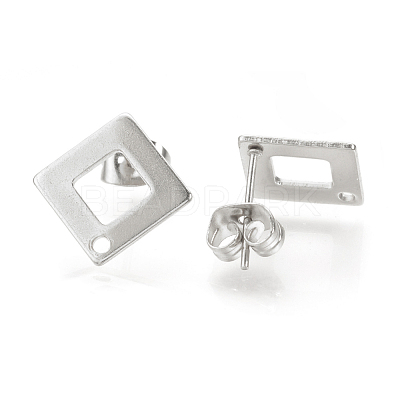 Tarnish Resistant 304 Stainless Steel Stud Earring Findings STAS-Q223-07A-1