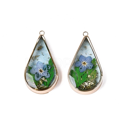 Epoxy Resin Pendants KK-Q082-02KCG-02-1