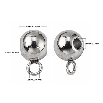 Tarnish Resistant 304 Stainless Steel Tube Bails X-STAS-G075-12P-1